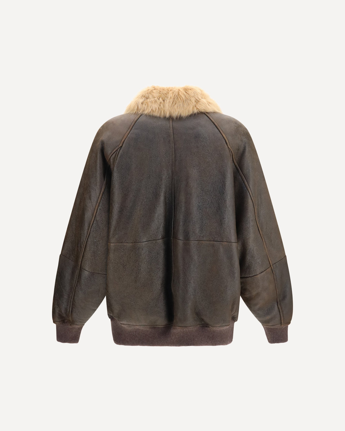 Brunello Cucinelli Vintage-Effect Shearling Bomber - alternate view