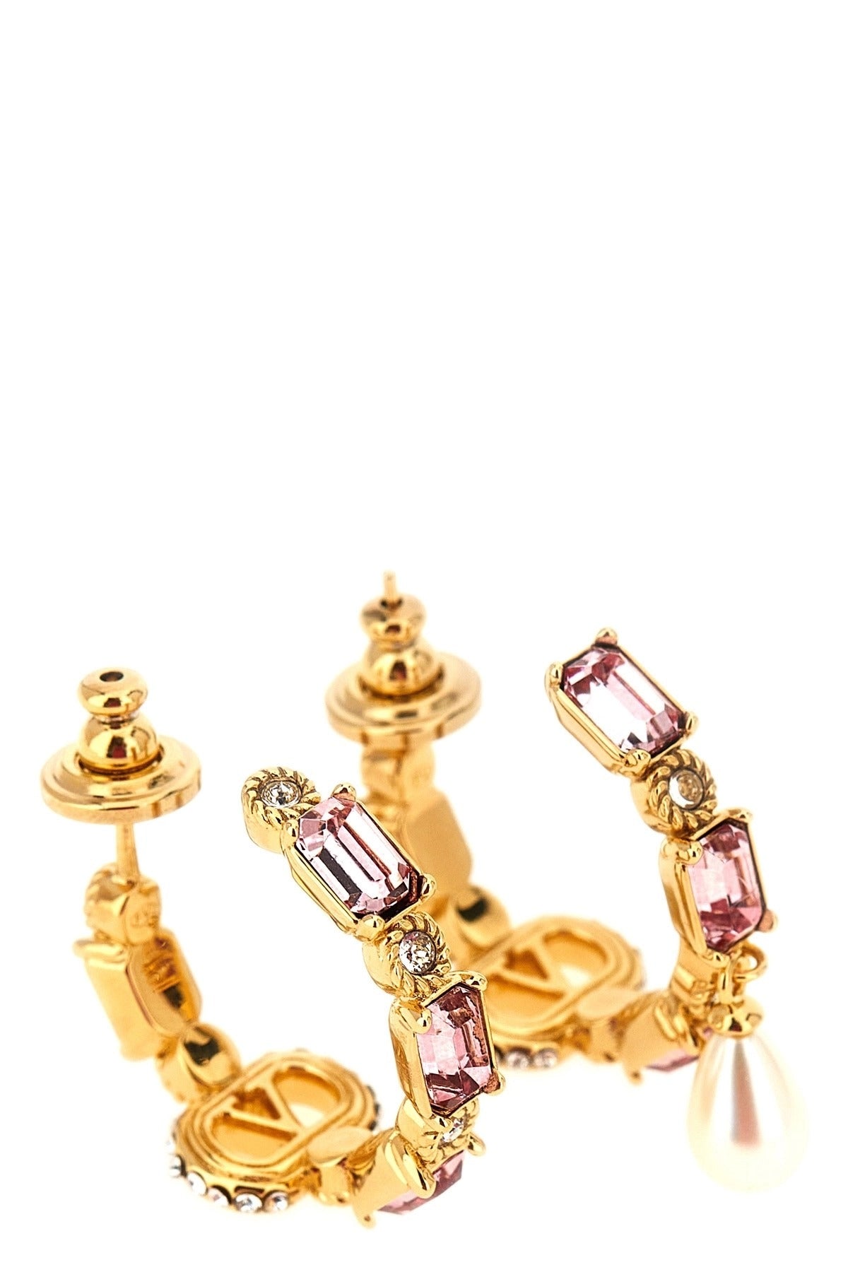 Valentino Garavani Ovalette Rhinestone Earrings