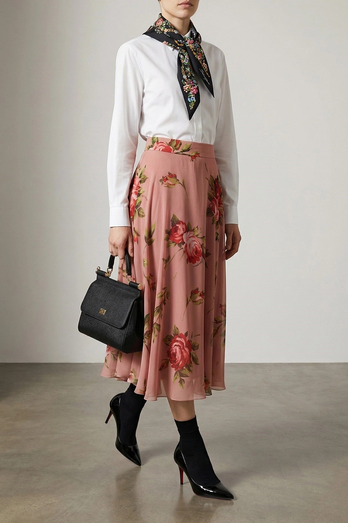 Dolce & Gabbana Bouquet Rose Midirok - alternate view