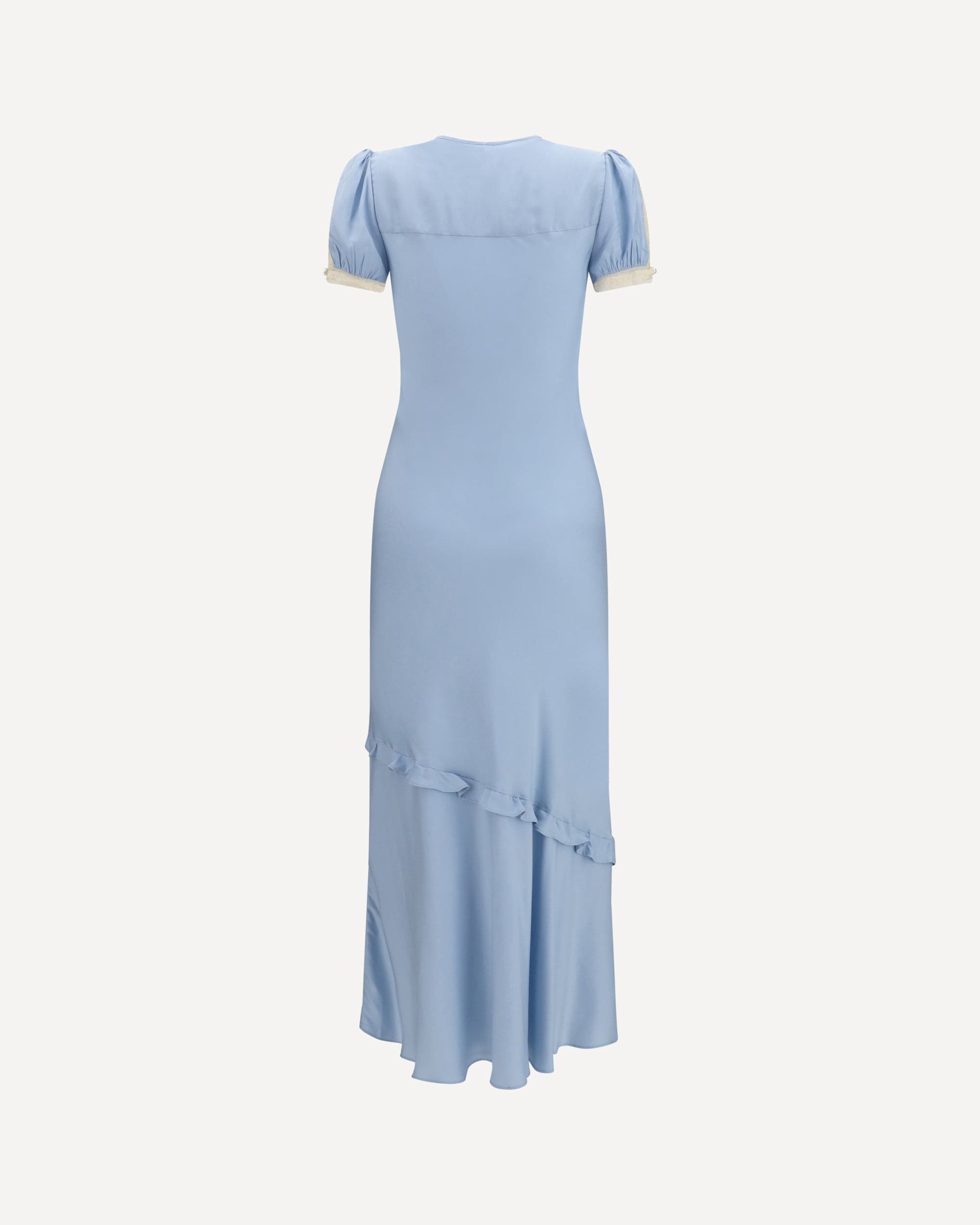 Self-Portrait Midi Dress In Viscose And Lace - alternate view