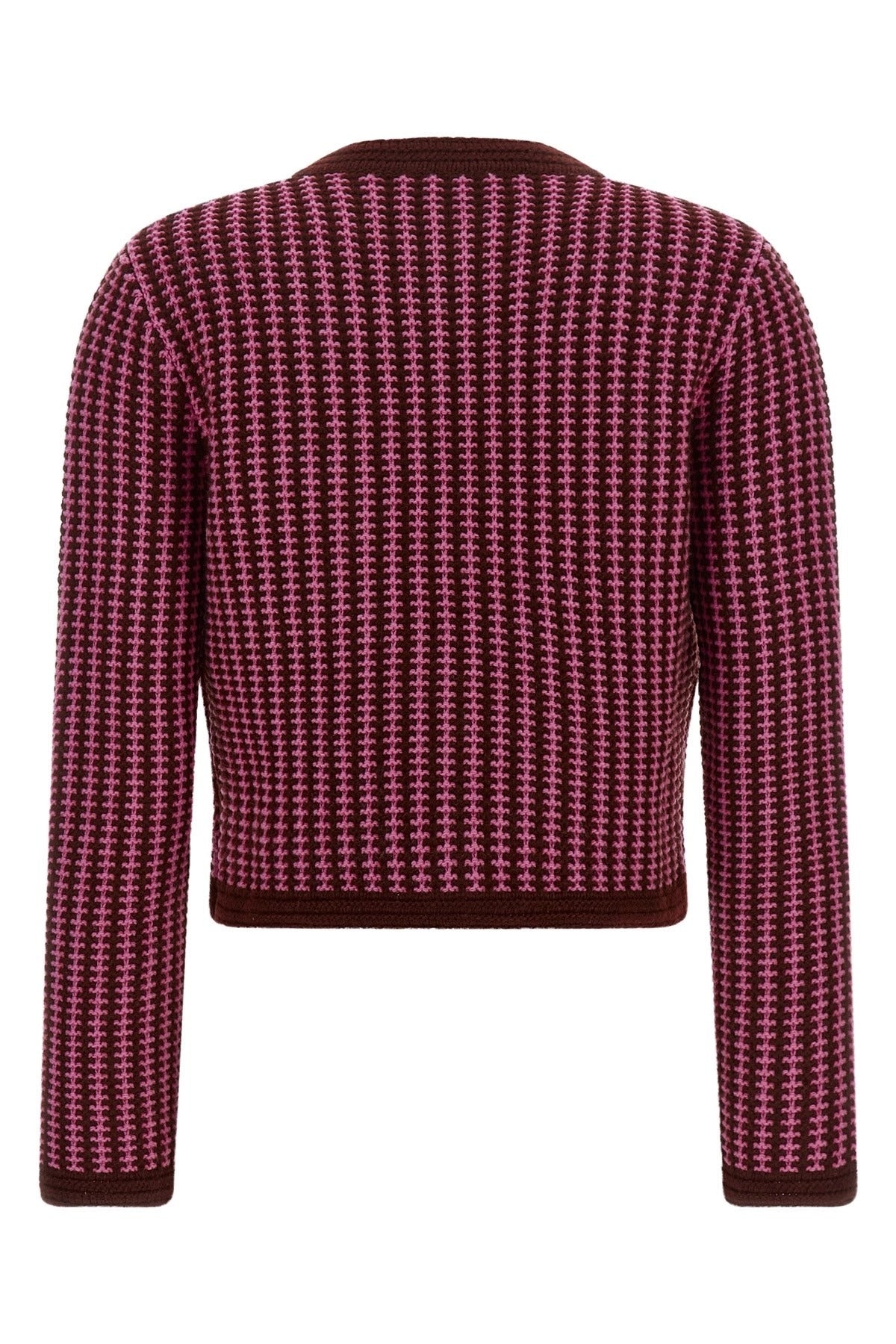 Versace Two-Tone Crochet Cardigan - alternate view