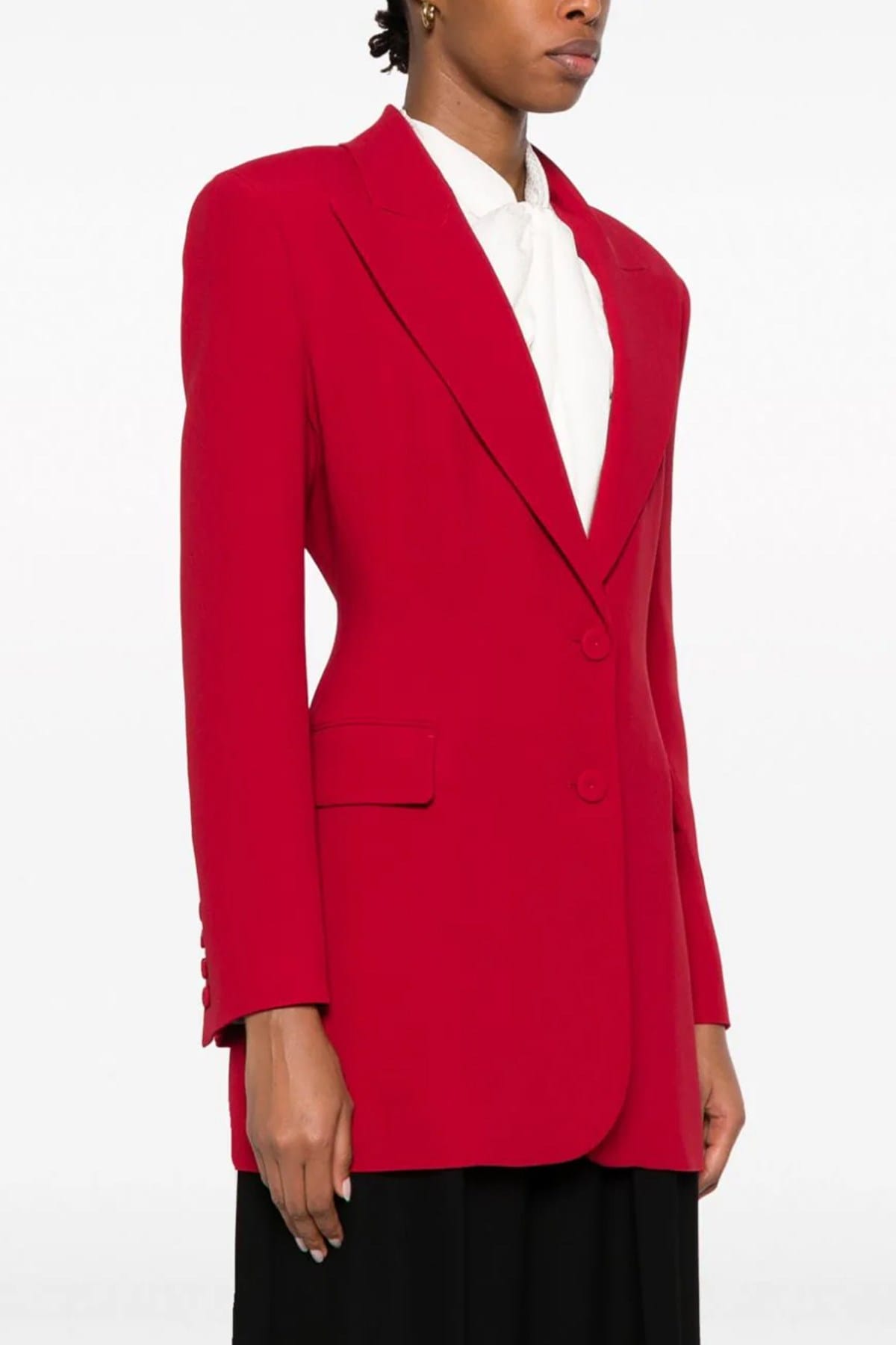Ermanno Scervino بليزر أحمر أحادي الصدر - alternate view