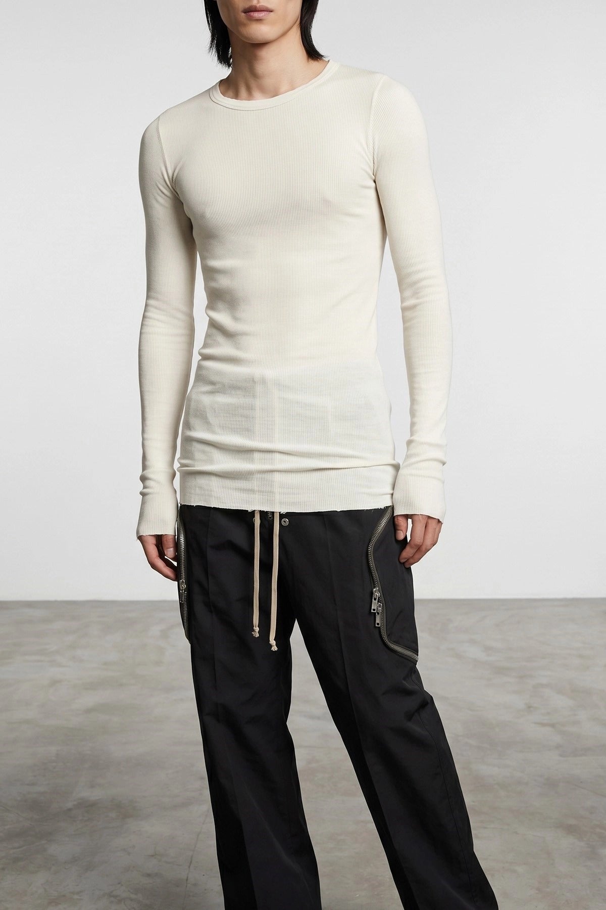 Rick Owens Geribde T-shirt met lange mouwen - alternate view