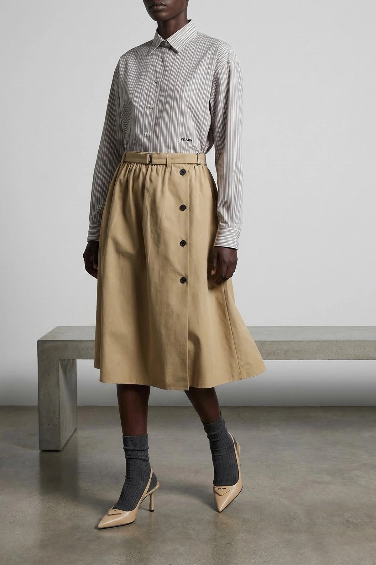 Prada Panama Old Cotton Skirt - alternate view