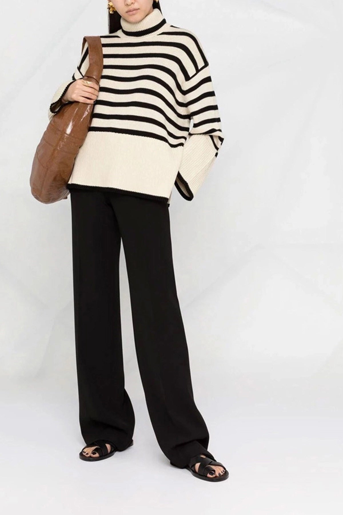 TOTEME Signature Stripe Wool Sweater - alternate view