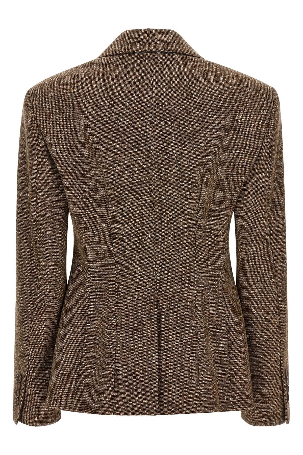 Brunello Cucinelli Donegal Wool Double-Breasted Blazer