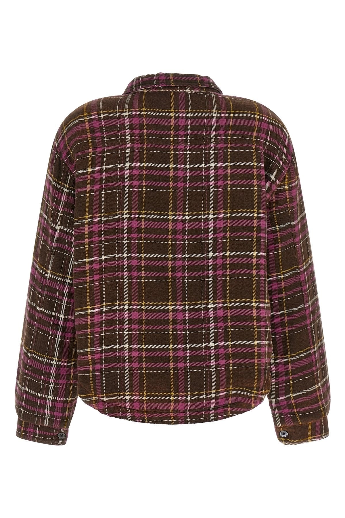 R13 Padded Cropped Tartan Overshirt - alternate view