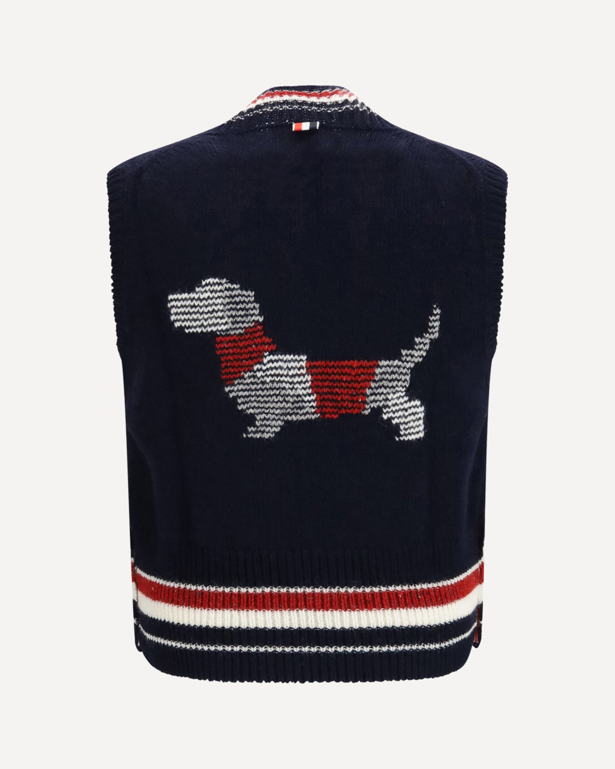 Thom Browne Hector Jersey V-Neck Vest - alternate view