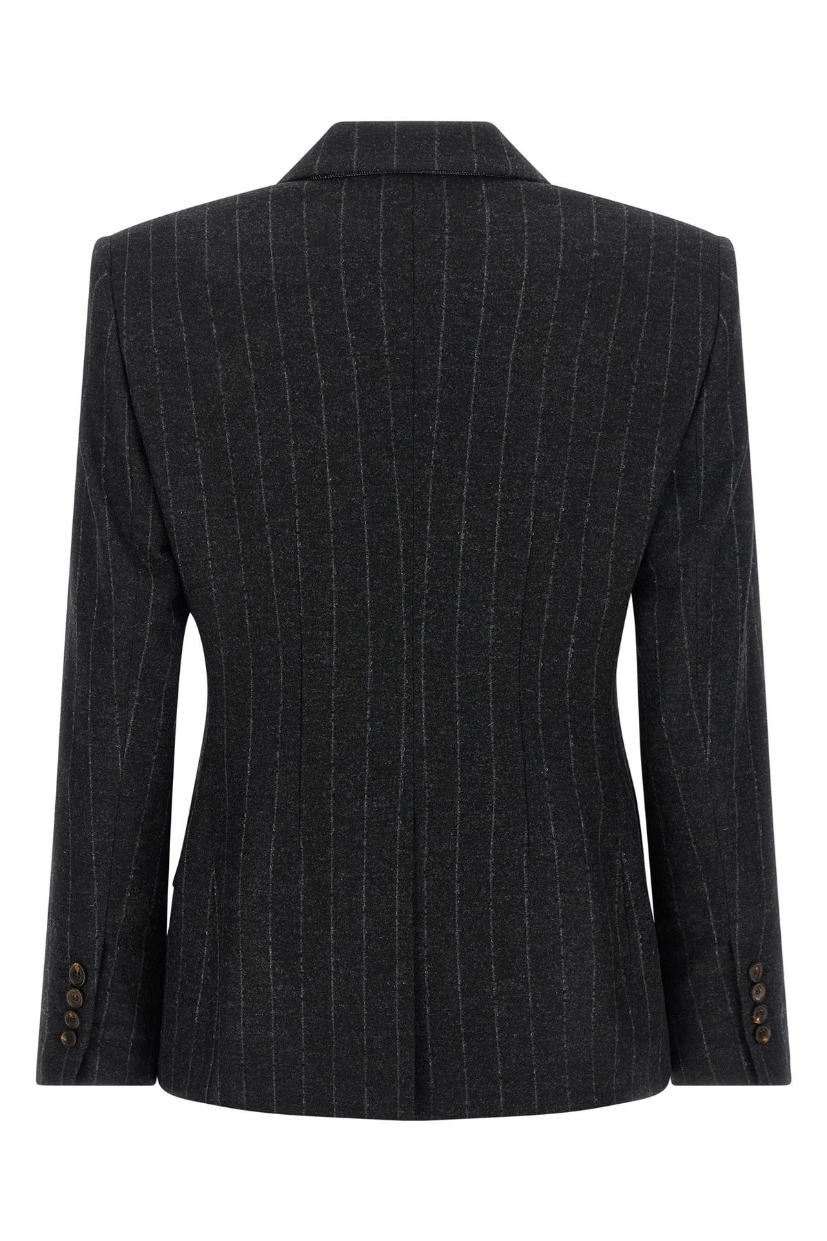 Brunello Cucinelli Pinstripe Double-Breasted Blazer