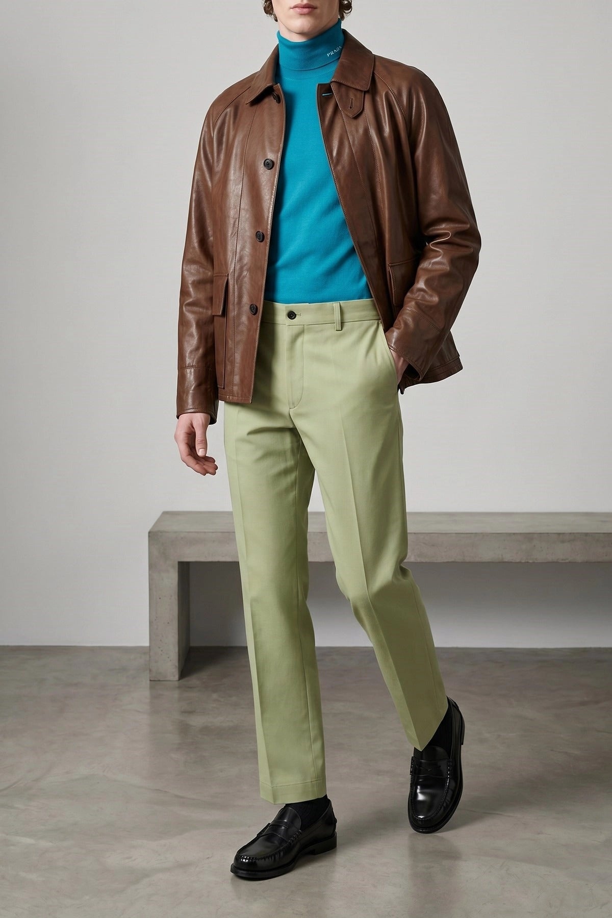 Prada Vintage Leather Blouson - alternate view