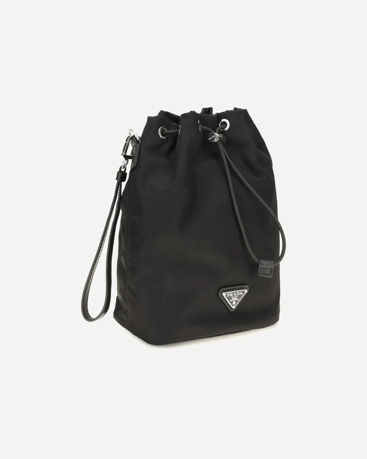 Prada Re-Nylon Saffiano Leather Bucket Bag - alternate view