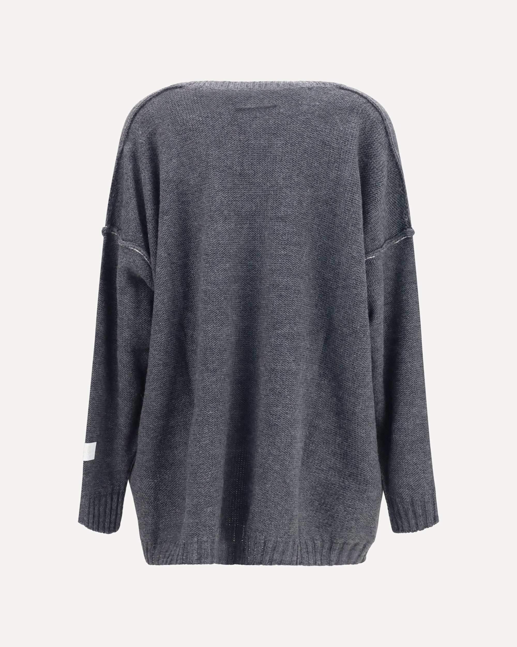 MM6 Maglione Oversize con Scollo a V - alternate view