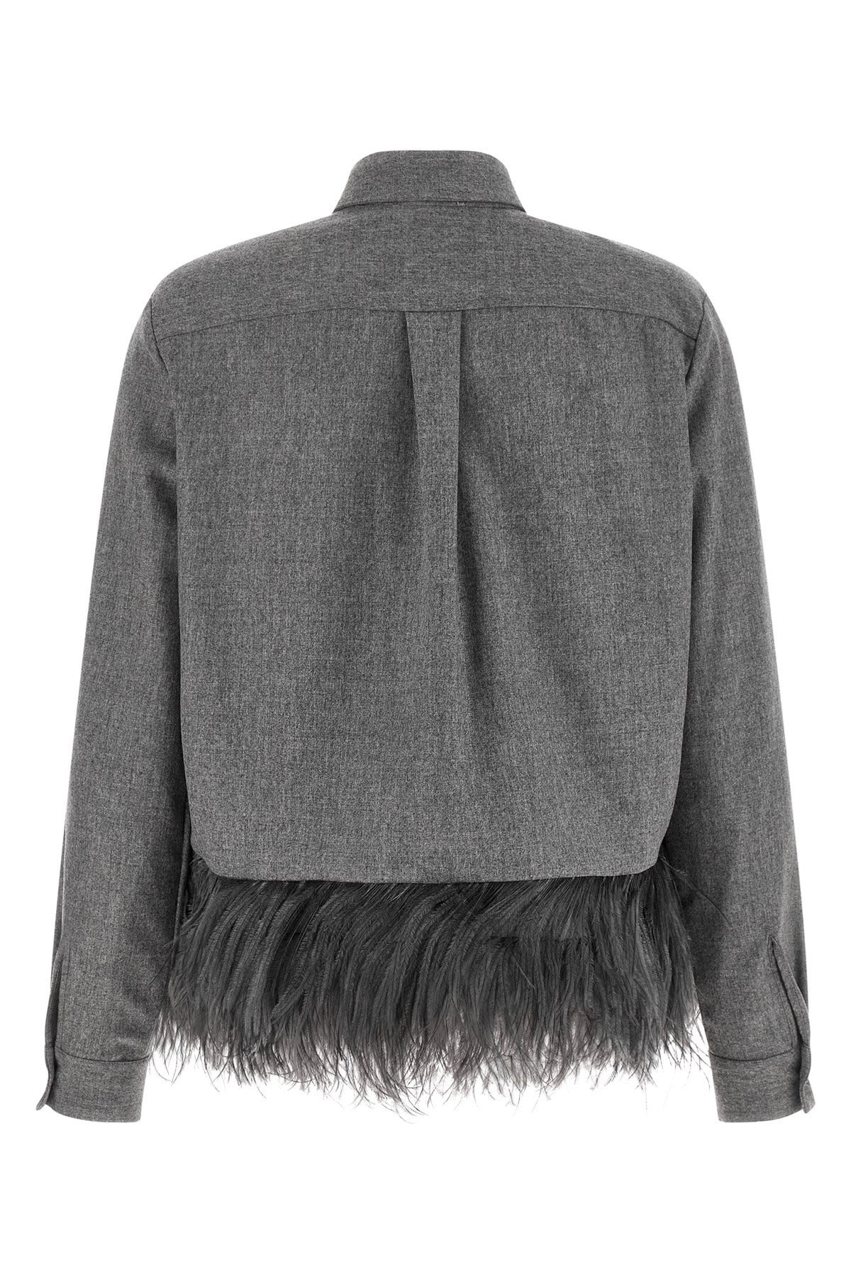 Fabiana Filippi Feather Hem Shirt - alternate view