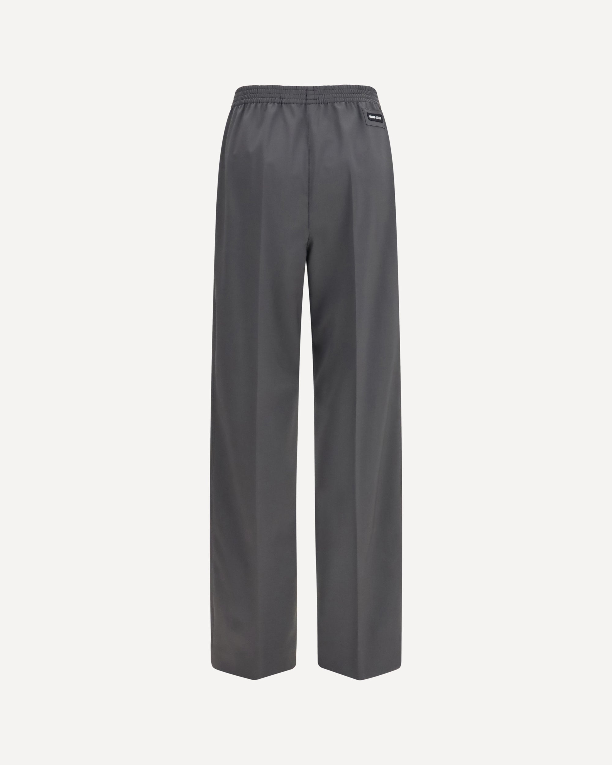 Miu Miu Elasticated Straight Leg Wool Pants