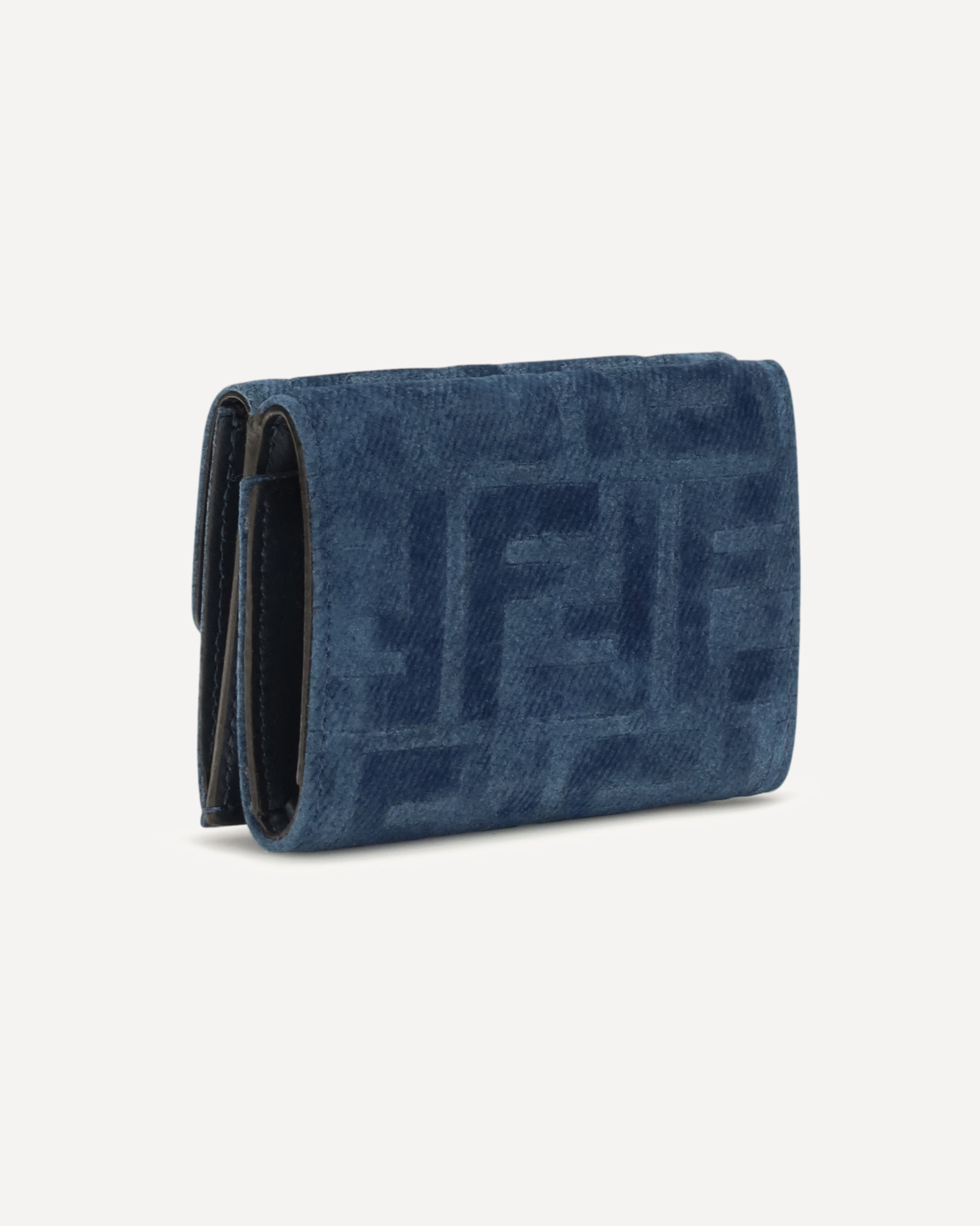 Fendi Trifold Wallet With FF Monogram Jacquard