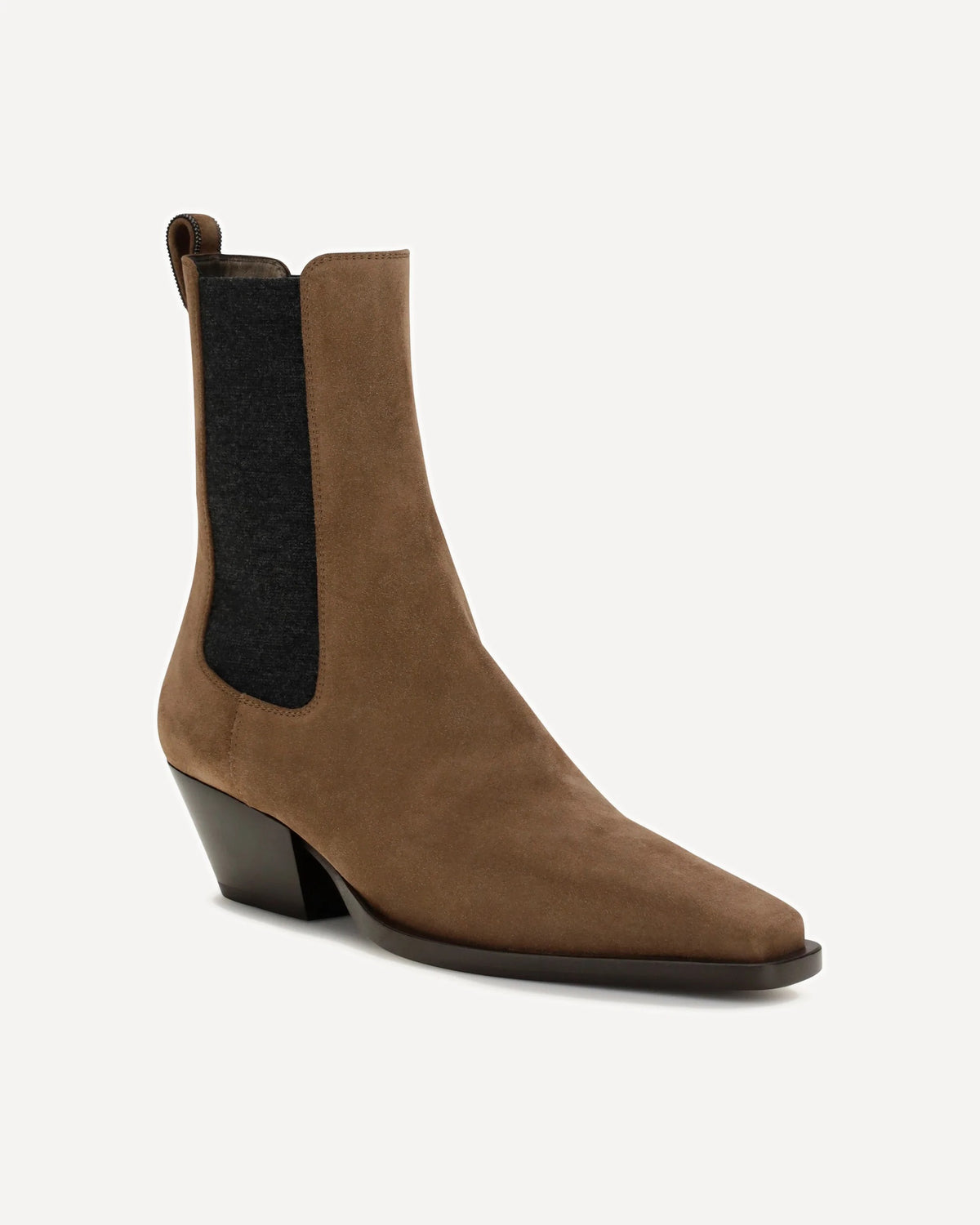 Brunello Cucinelli Suede Texan Ankle Boots - alternate view