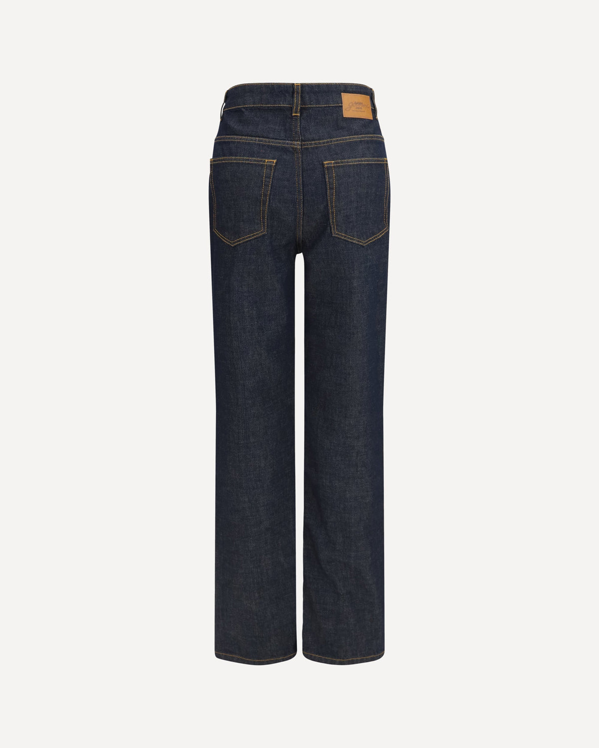 Ganni Slub Denim Fold Jeans - alternate view