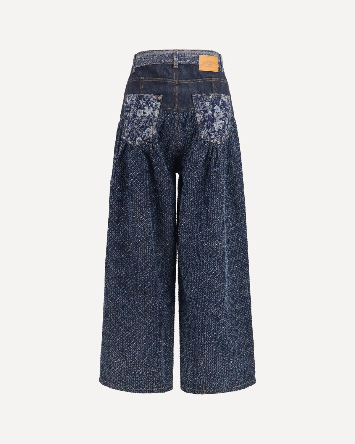 Ganni Embroidered Corset Balloon Jeans - alternate view