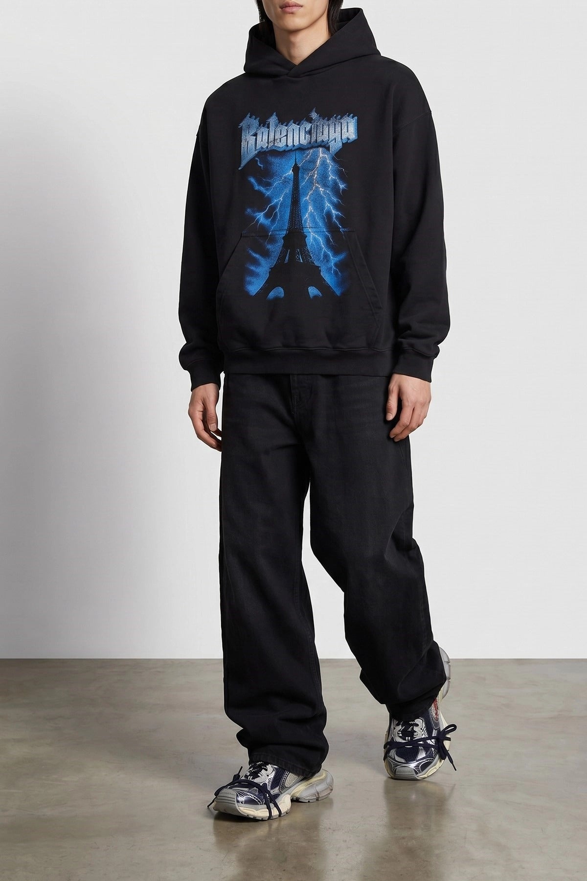Balenciaga Paris Thunderstorm Hoodie - alternate view