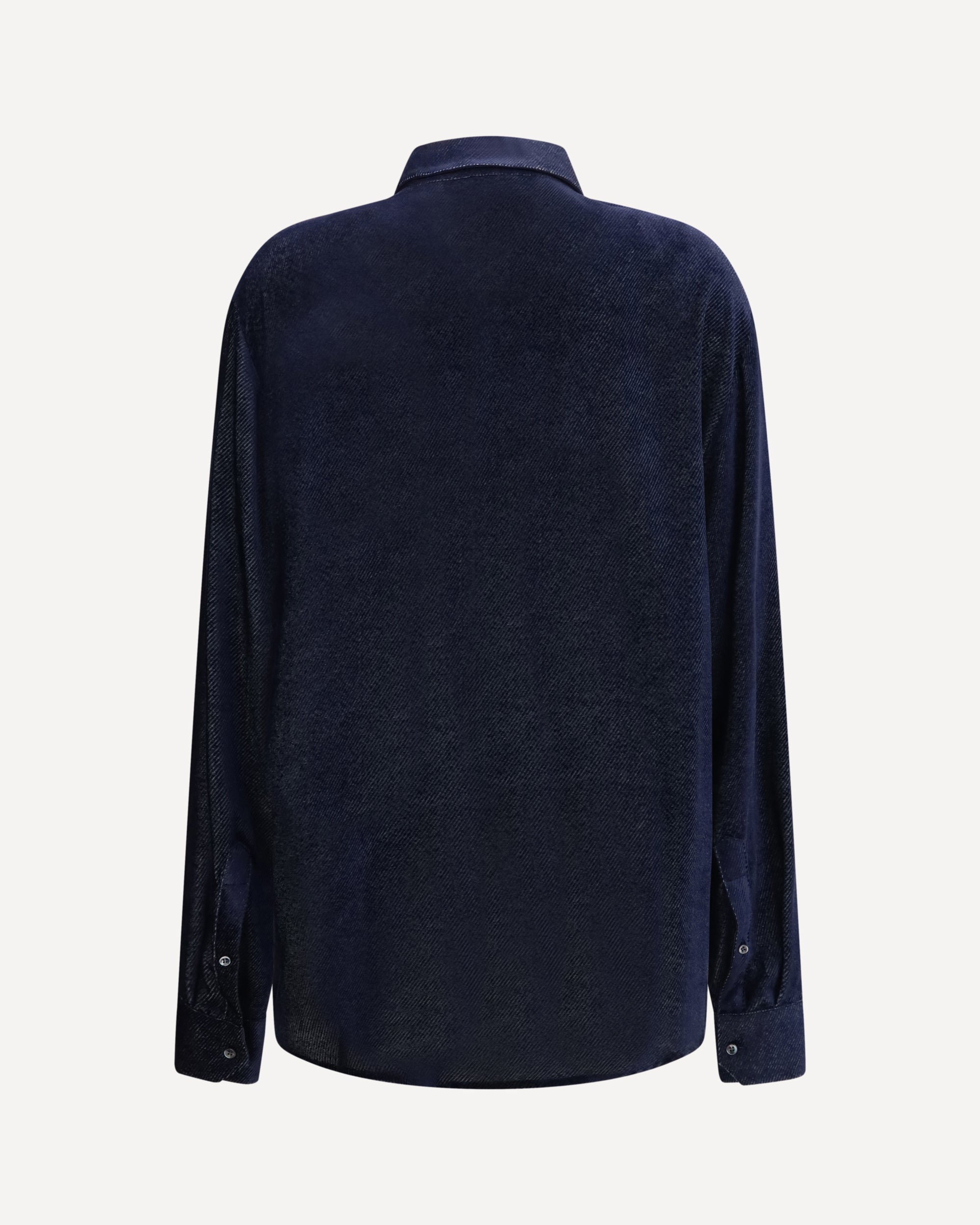 Giorgio Armani Silk Blend Devoré Velvet Twill Shirt - alternate view