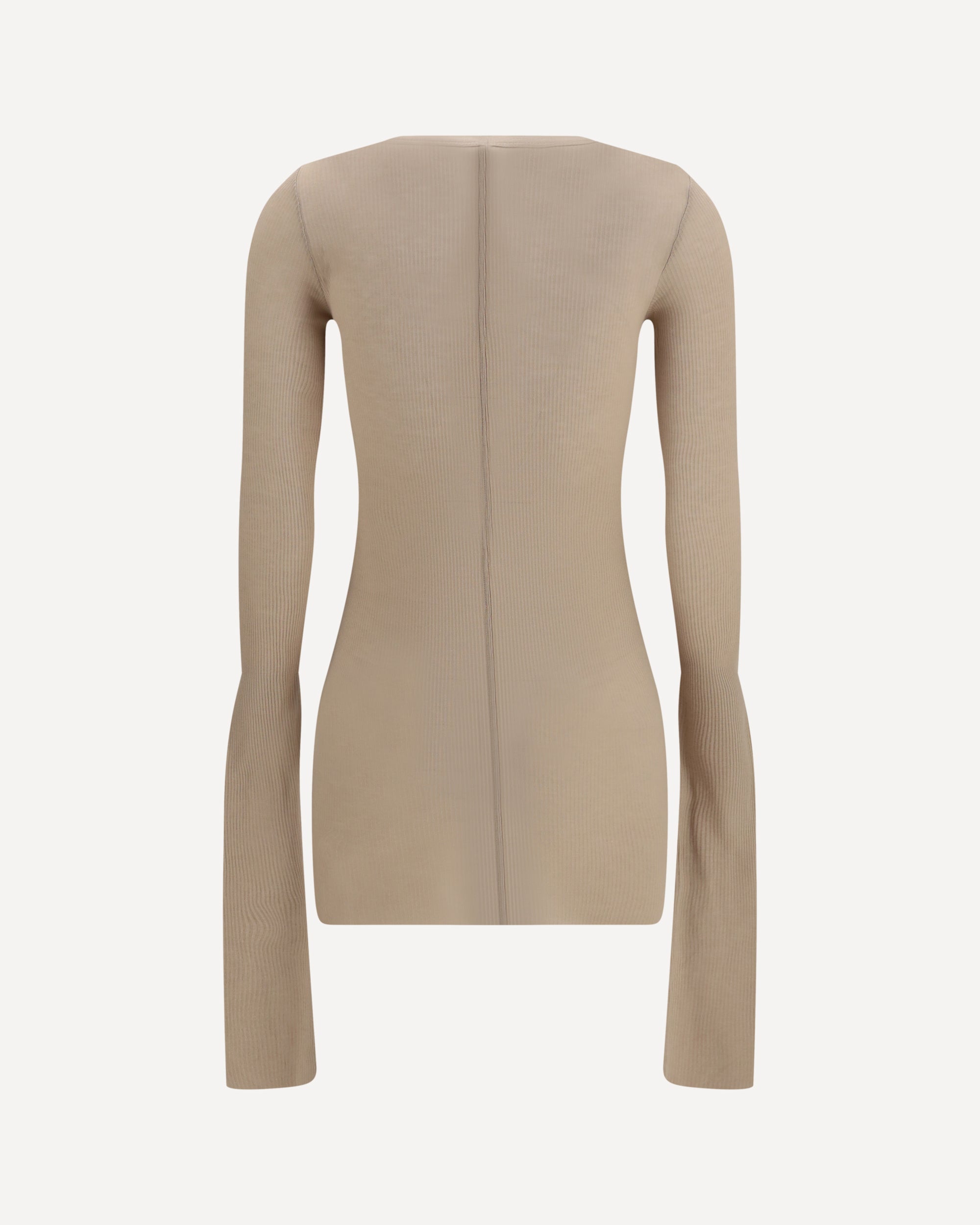 Rick Owens Long-Sleeve Ribbed Top - alternate view