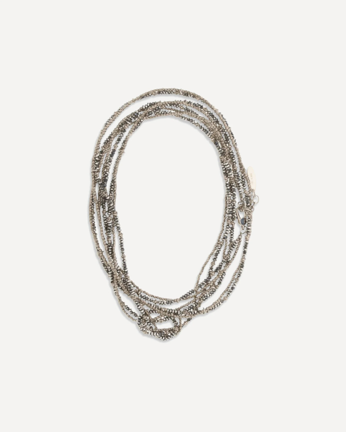 Brunello Cucinelli Hematite Sterling Silver 925 Wrap Bracelet - alternate view