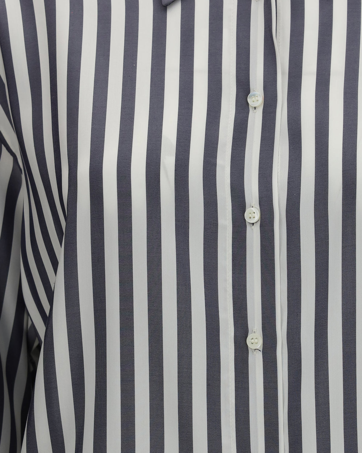 Brunello Cucinelli Silk Poplin Striped Shirt
