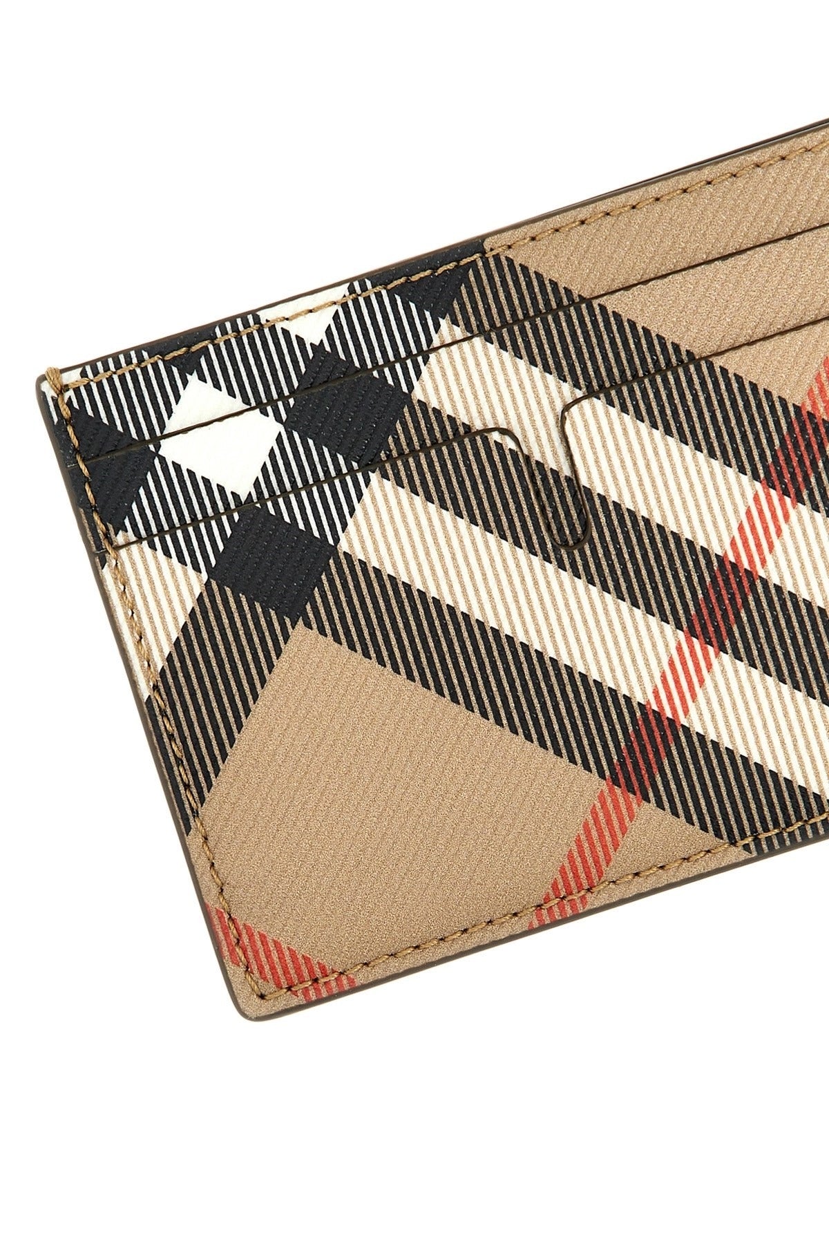 Burberry Check Fabric Card Holder