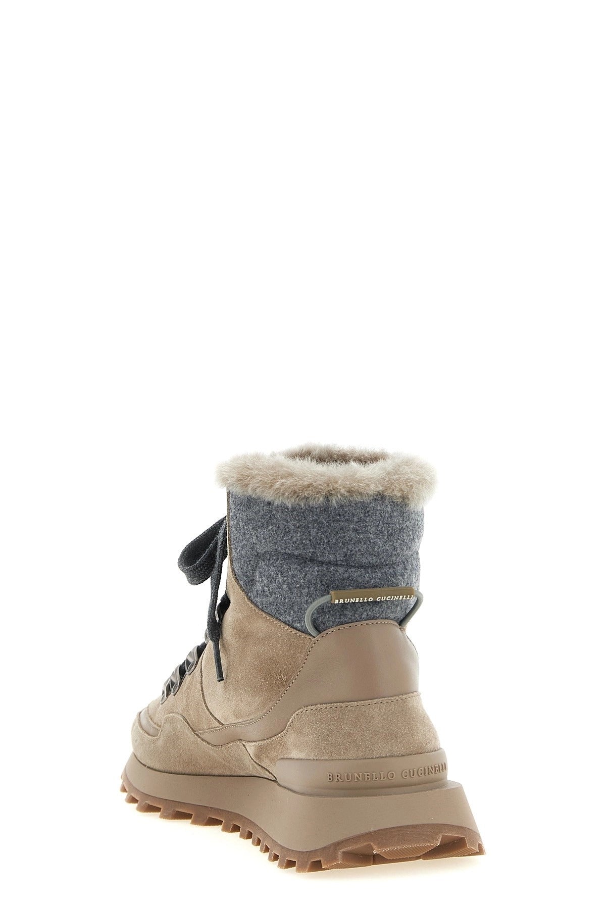 Brunello Cucinelli Lace-Up Ankle Boots With Hooks