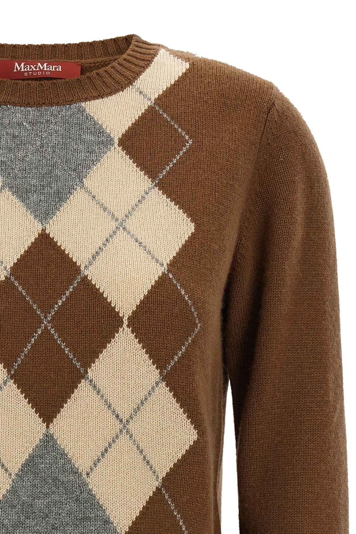 Max Mara Faraone Argyle Sweater