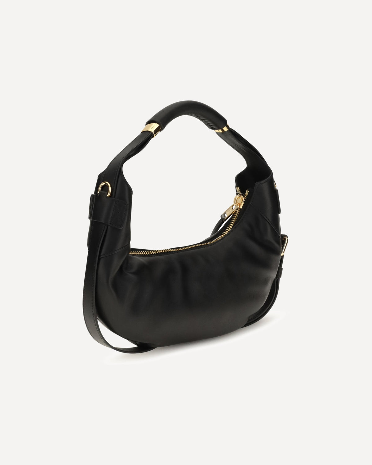 Moschino Leather Crescent Handbag
