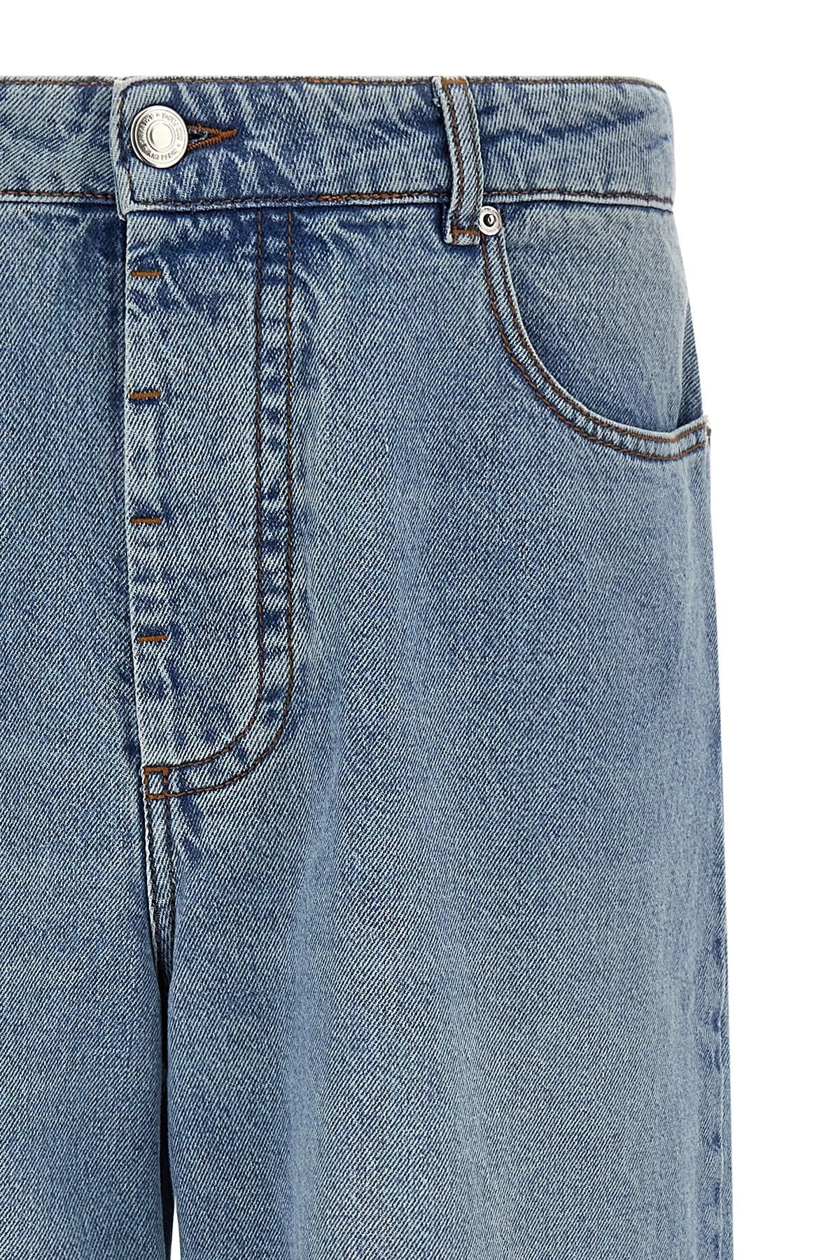 Ami Paris Wide Straight Leg Jeans