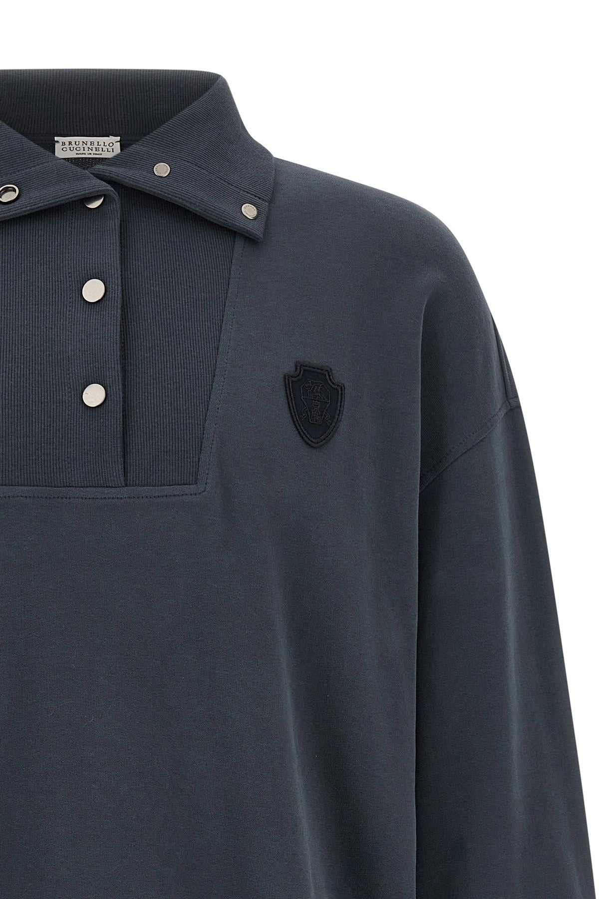 Brunello Cucinelli Smooth Polo Sweatshirt