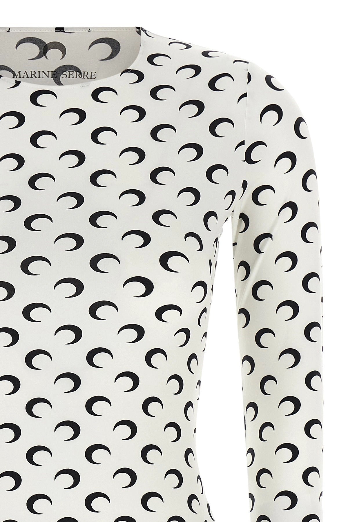 Marine Serre Moon Printed Jersey Second Skin T-Shirt