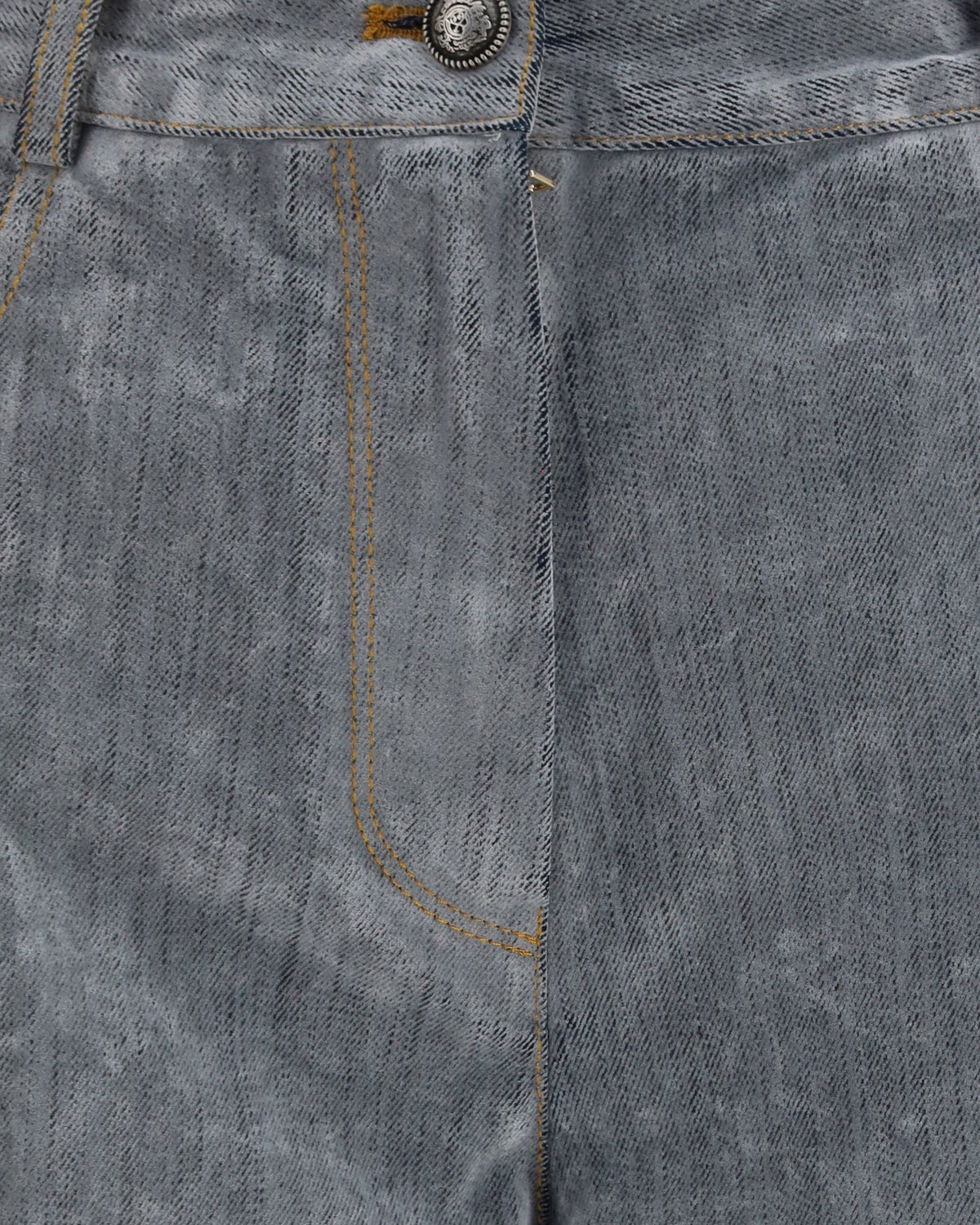 Forte_Forte Wide Leg Flocked Denim Jeans
