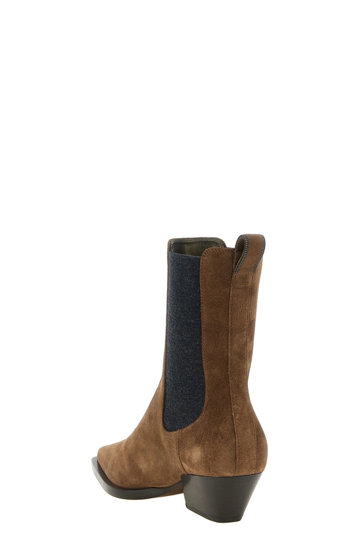 Brunello Cucinelli Precious Loop Detail Ankle Boots