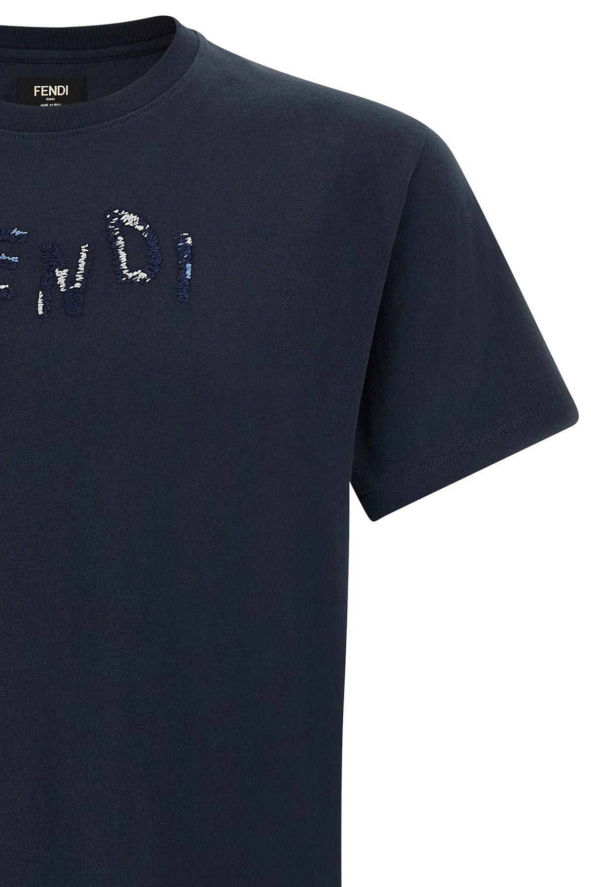 Fendi Embroidered Logo T-Shirt