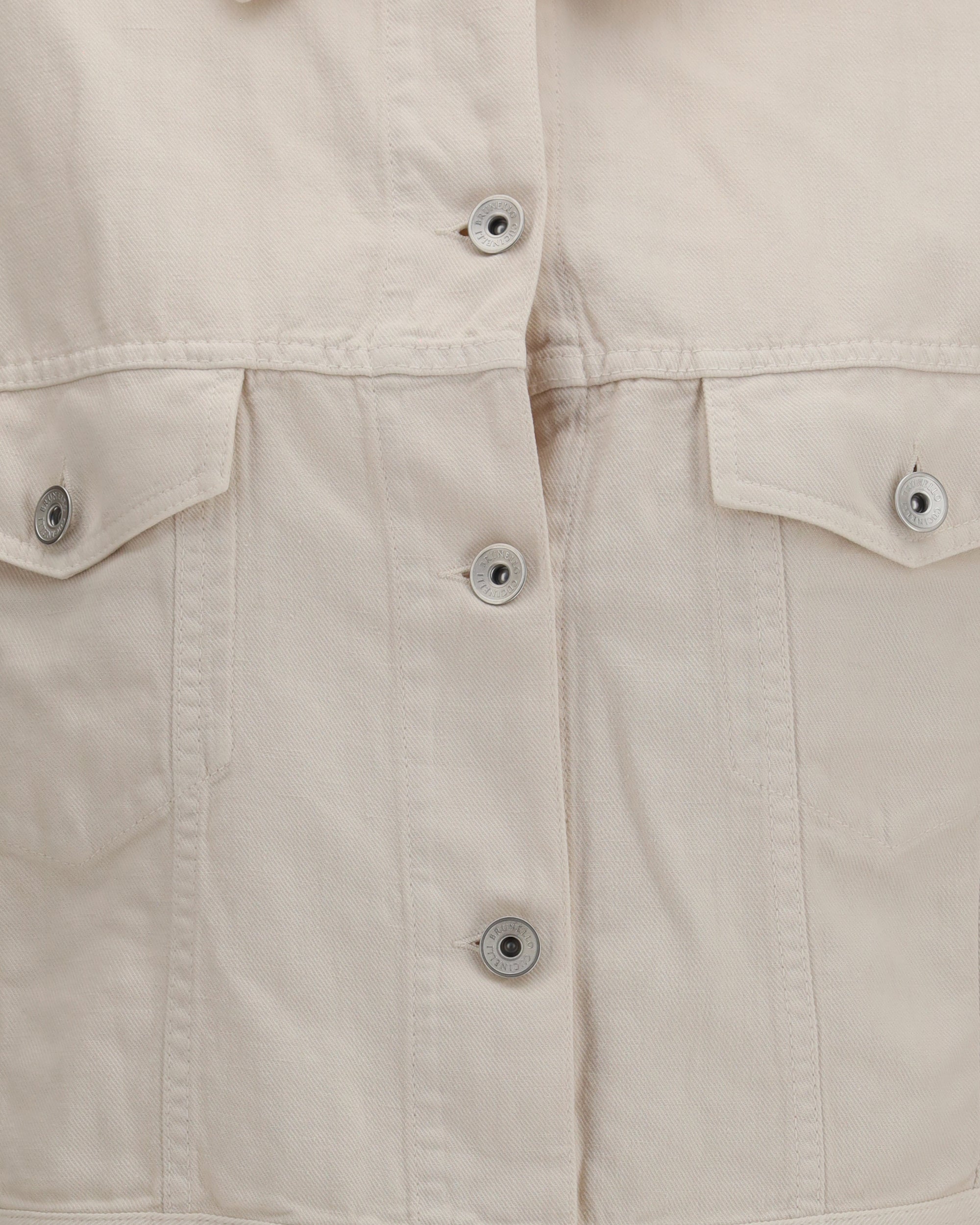 Brunello Cucinelli Cotton Linen Jacket With Monili
