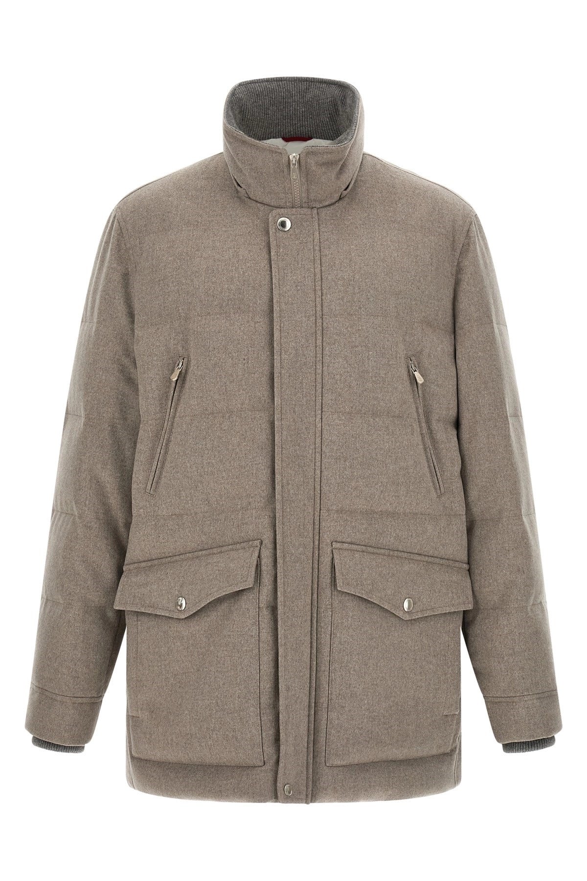 Brunello Cucinelli Wool Flannel Parka