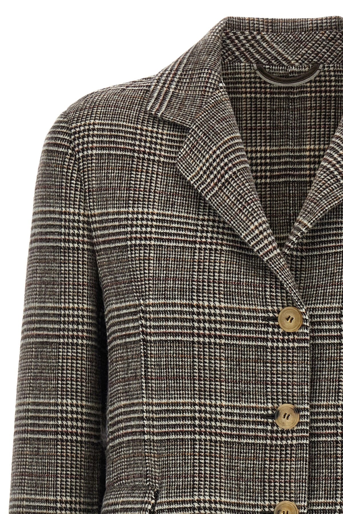 Ermanno Scervino Cropped Check Blazer