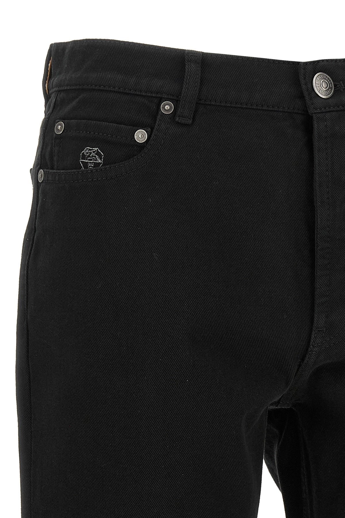 Brunello Cucinelli Garment-Dyed Straight Leg Jeans