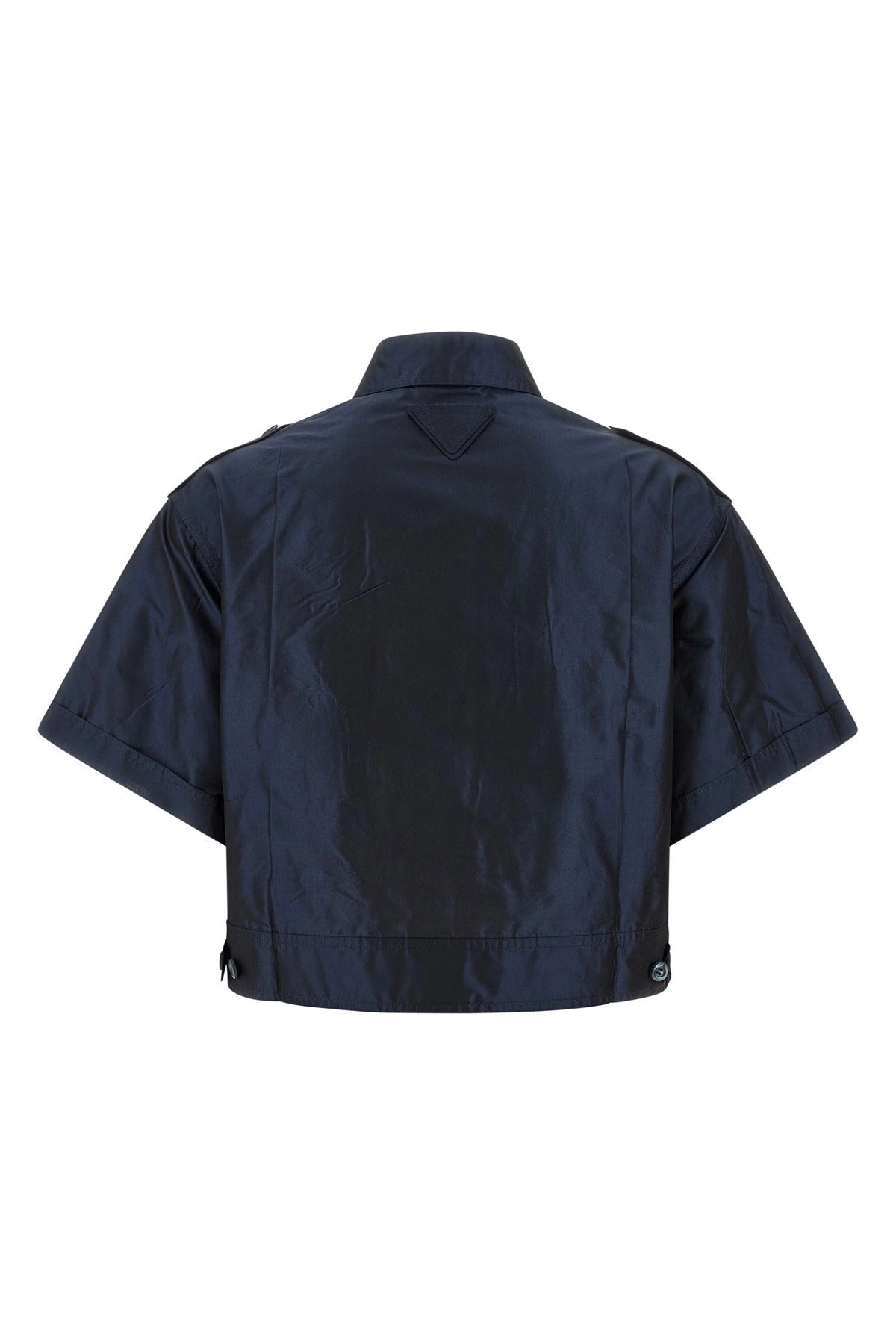 Prada Cropped Taffeta Shirt