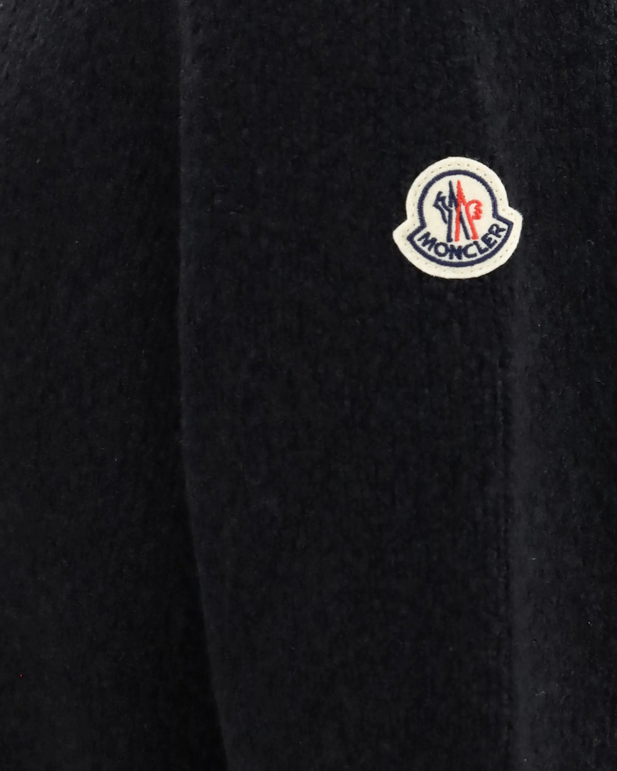 Moncler Bouclé Wool Blend Zip Hoodie