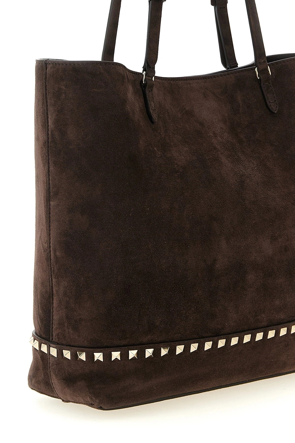 Valentino Garavani Rockstud Medium Suede Shoulder Bag