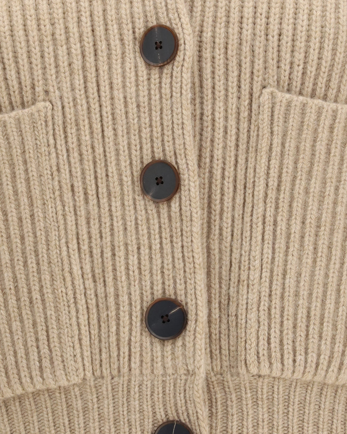 Tory Burch Ribbed Wool Cropped Cardigan