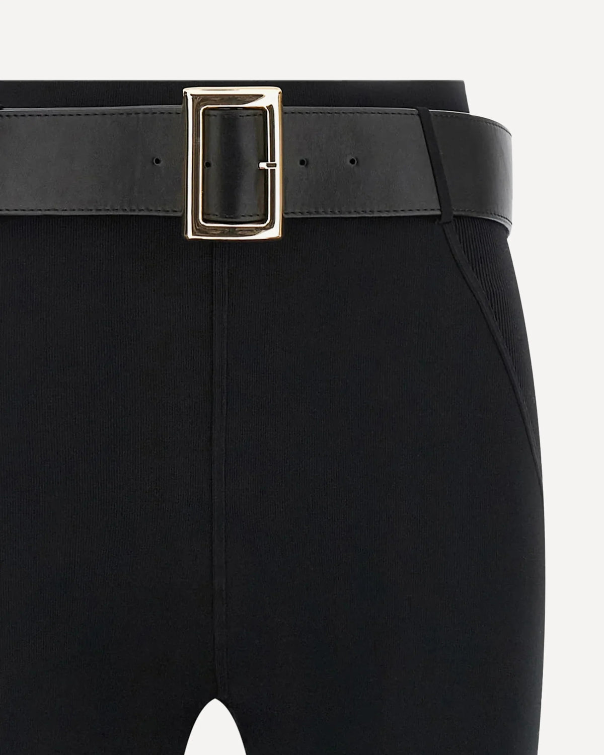 Self-Portrait Stretch Jersey Leggings With Belt