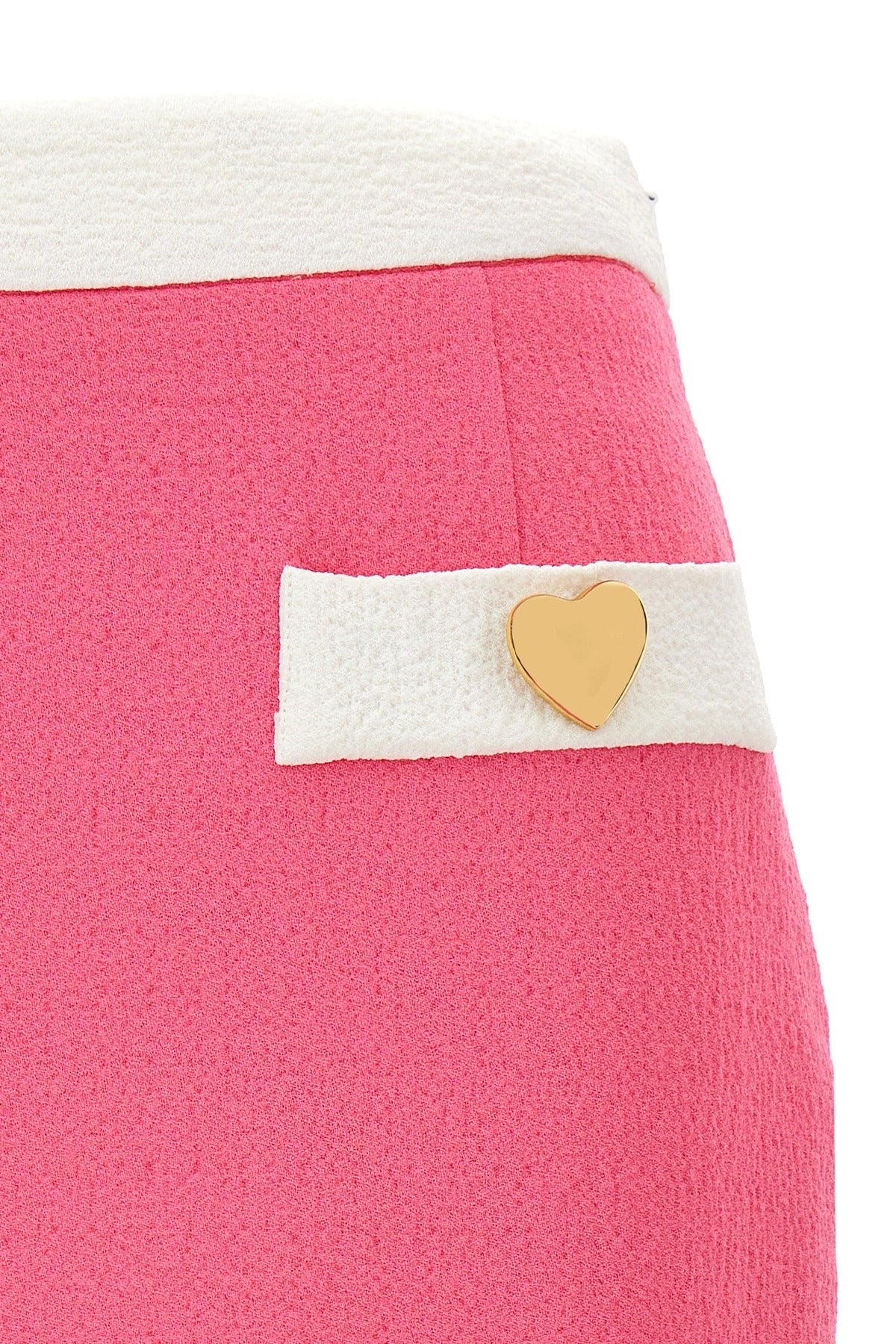 Moschino Heart Buttons Mini Skirt