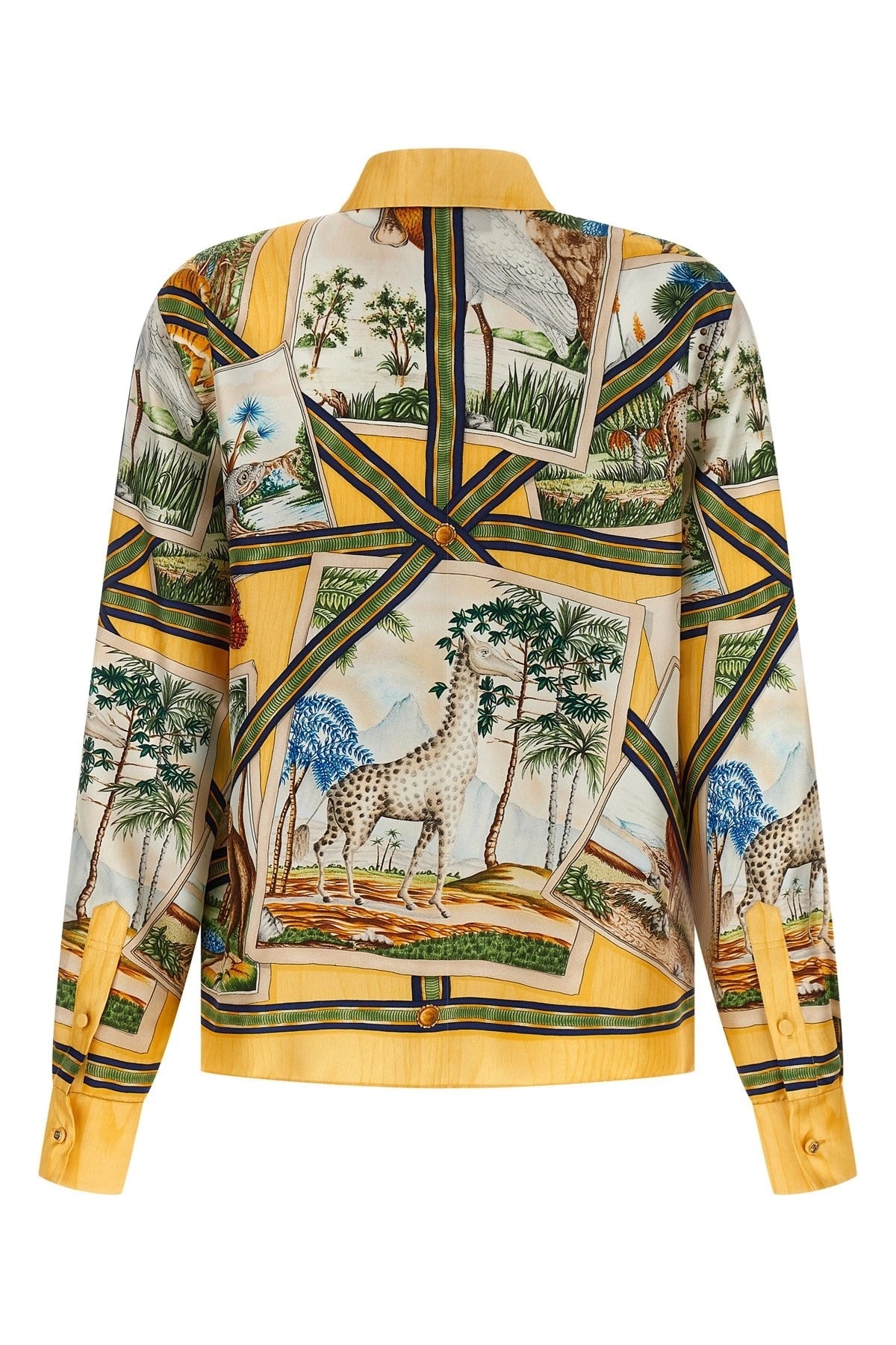 Gucci Printed Silk Twill Shirt