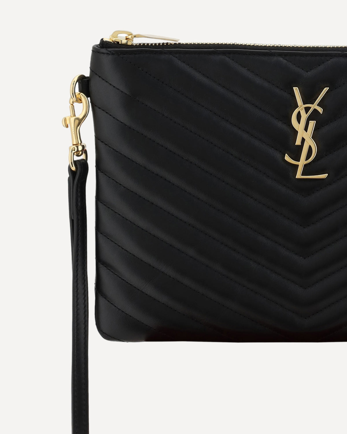 Saint Laurent Matelassé Clutch Bag