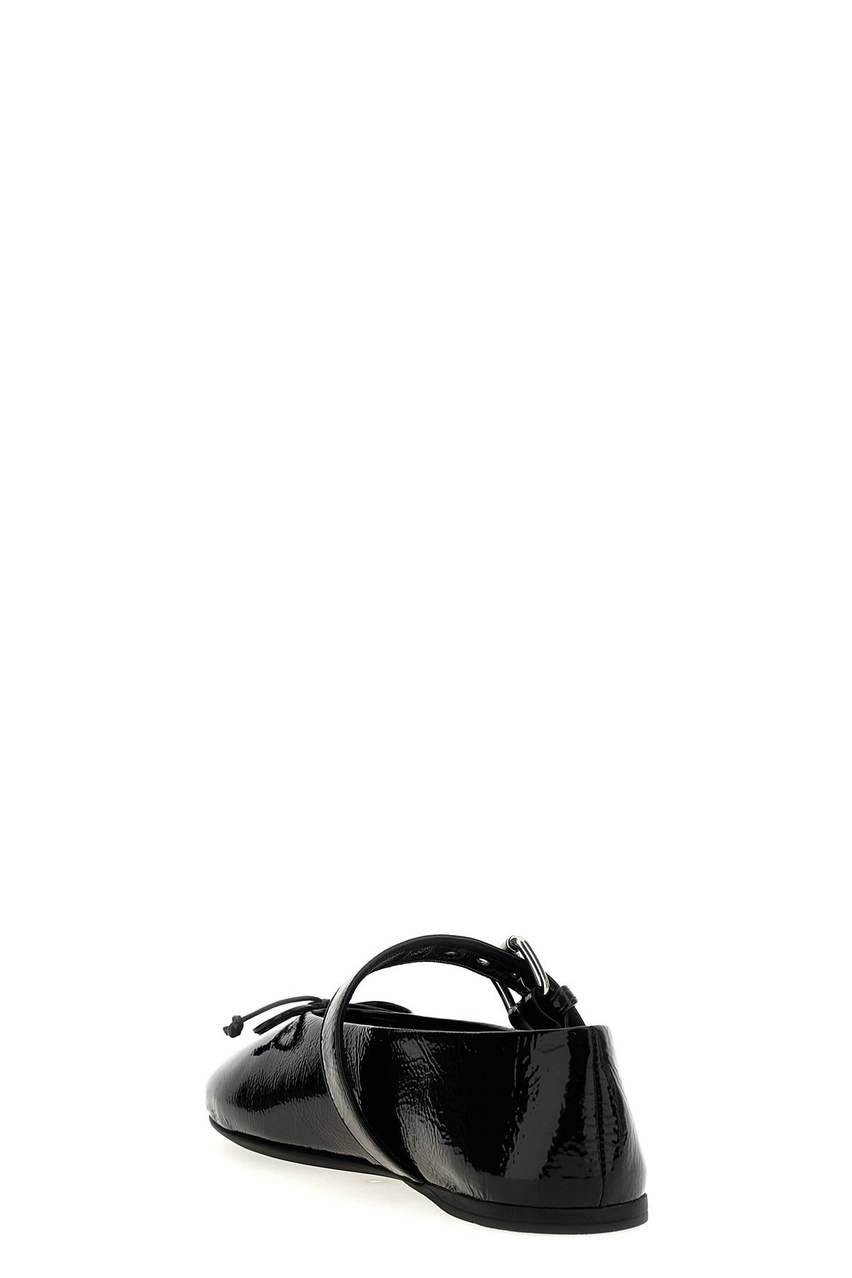 Miu Miu Buckle And Bow Ballet Flats